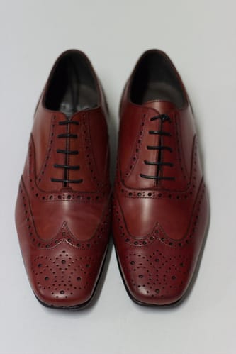 picasso oxblood calf leather brogue